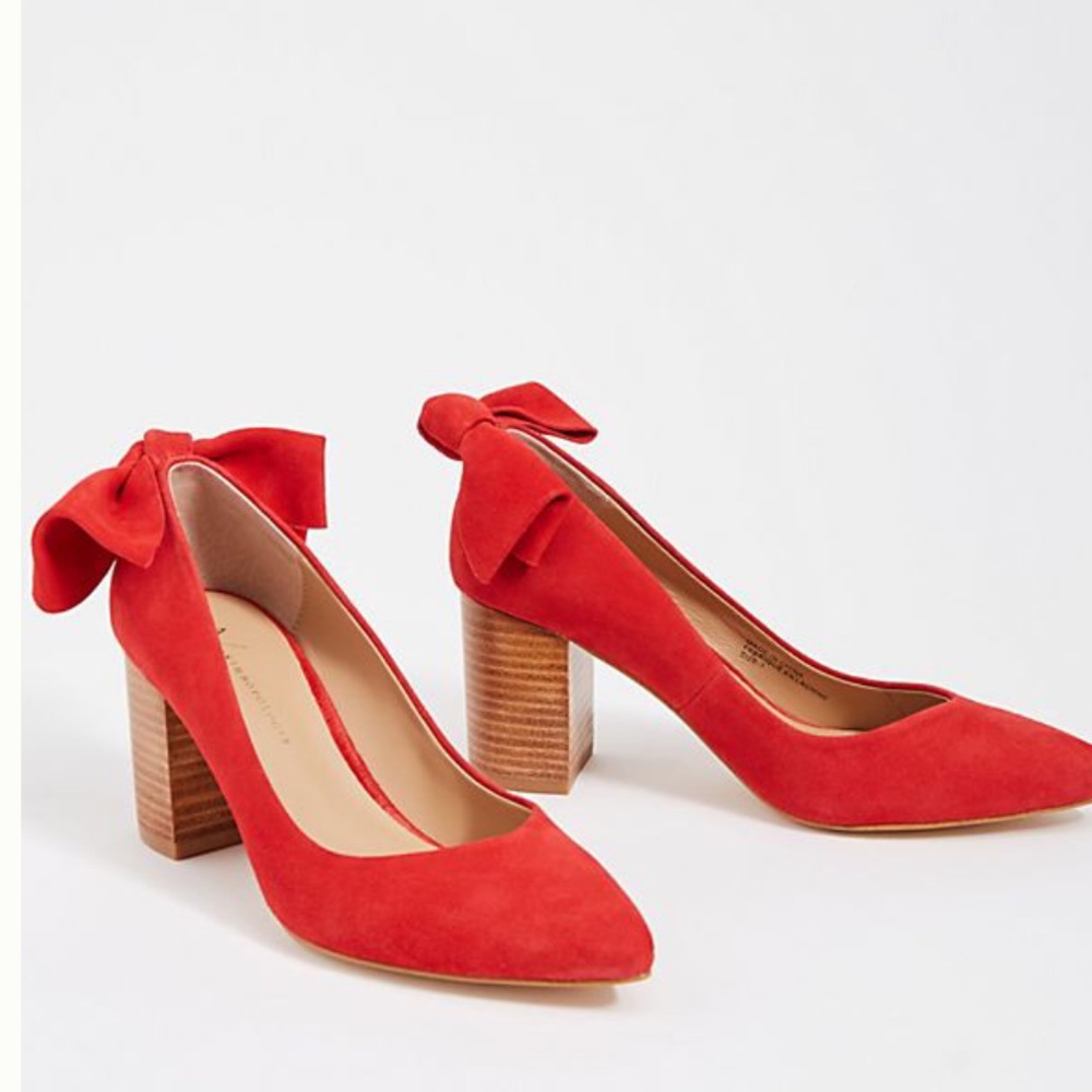 Anthropologie Bow-Tied Heels